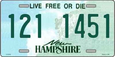 NH license plate 1211451