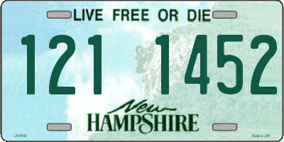 NH license plate 1211452