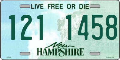 NH license plate 1211458