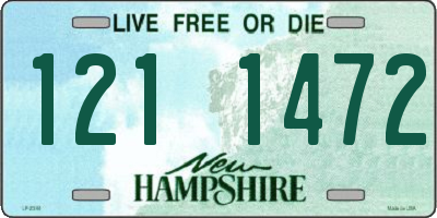 NH license plate 1211472