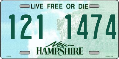 NH license plate 1211474