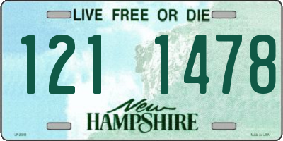 NH license plate 1211478