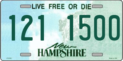 NH license plate 1211500