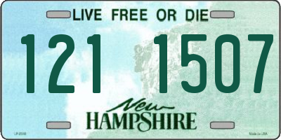 NH license plate 1211507