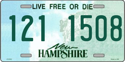 NH license plate 1211508