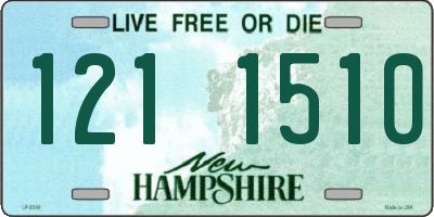 NH license plate 1211510