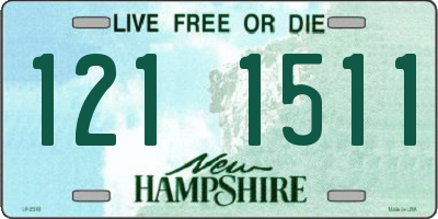 NH license plate 1211511