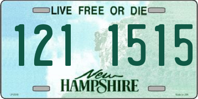 NH license plate 1211515