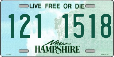 NH license plate 1211518