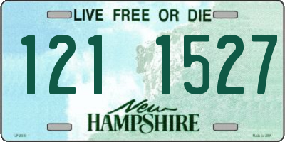 NH license plate 1211527