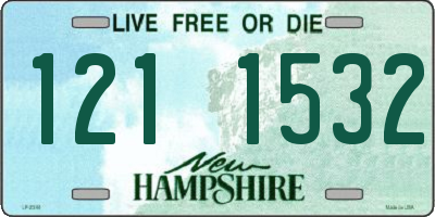 NH license plate 1211532
