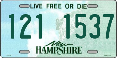 NH license plate 1211537