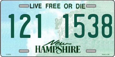 NH license plate 1211538