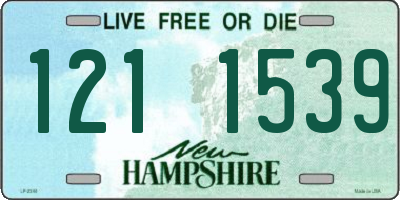 NH license plate 1211539