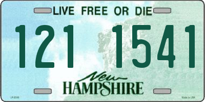 NH license plate 1211541