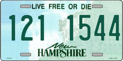 NH license plate 1211544