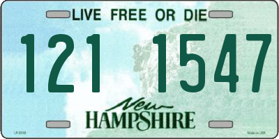 NH license plate 1211547