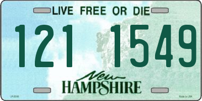 NH license plate 1211549