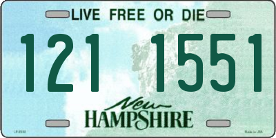 NH license plate 1211551