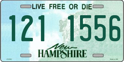 NH license plate 1211556