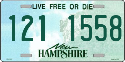 NH license plate 1211558