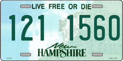 NH license plate 1211560