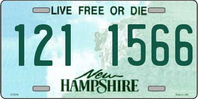 NH license plate 1211566
