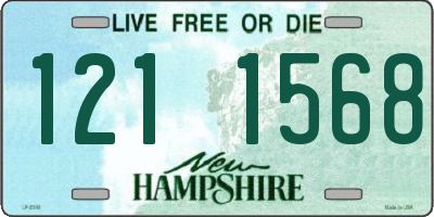 NH license plate 1211568