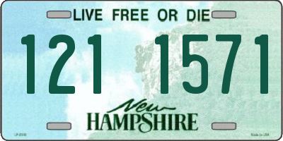 NH license plate 1211571