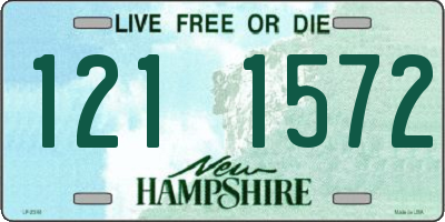 NH license plate 1211572