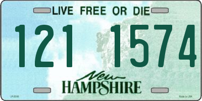NH license plate 1211574
