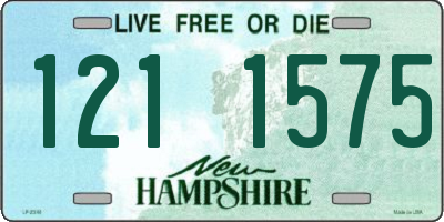 NH license plate 1211575