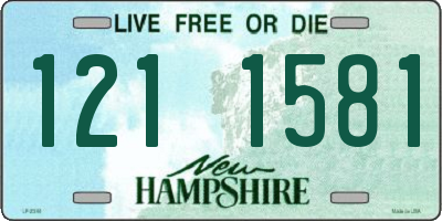NH license plate 1211581