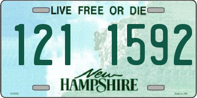NH license plate 1211592