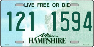NH license plate 1211594