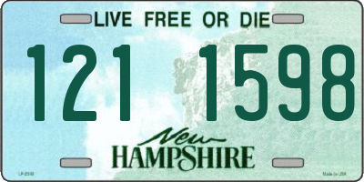NH license plate 1211598