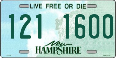 NH license plate 1211600