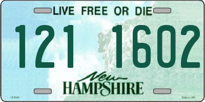 NH license plate 1211602
