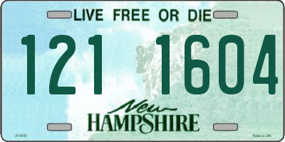 NH license plate 1211604