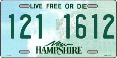 NH license plate 1211612