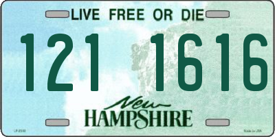 NH license plate 1211616