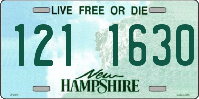 NH license plate 1211630