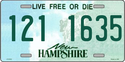 NH license plate 1211635