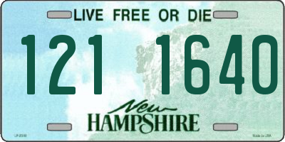 NH license plate 1211640