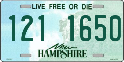 NH license plate 1211650