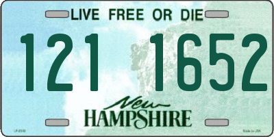 NH license plate 1211652