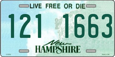 NH license plate 1211663