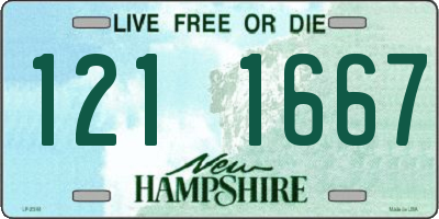 NH license plate 1211667