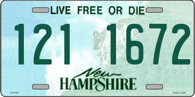 NH license plate 1211672