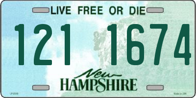 NH license plate 1211674